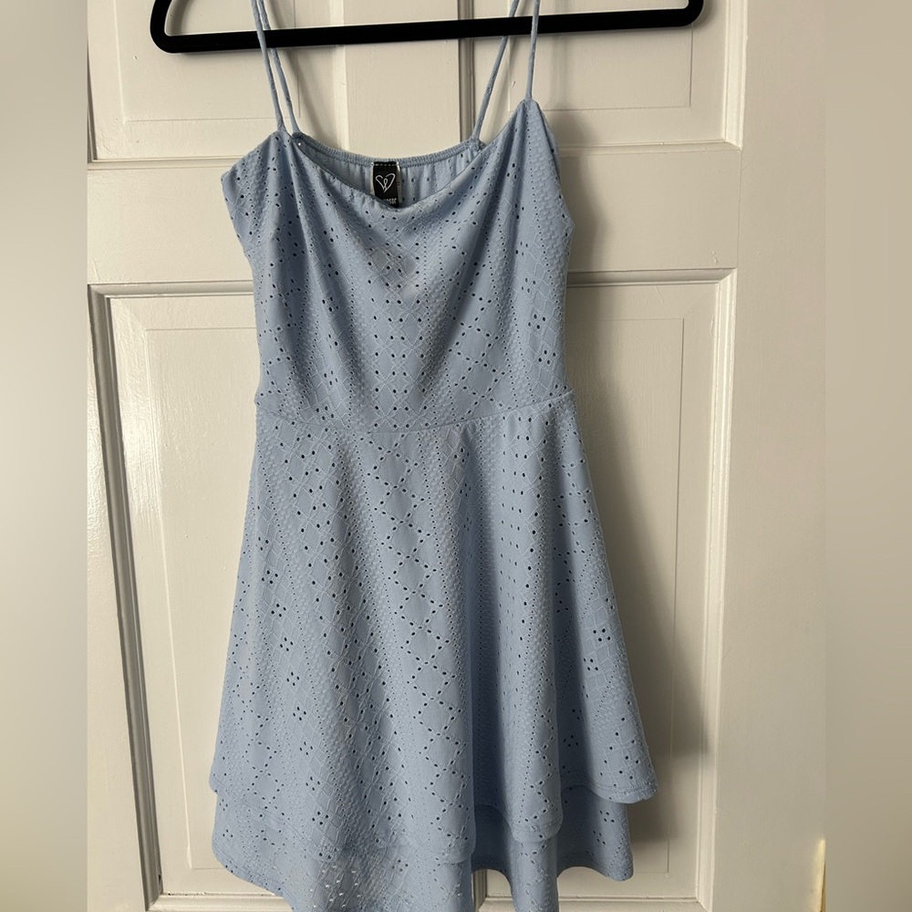 Windsor Light Blue Eyelet Dress
